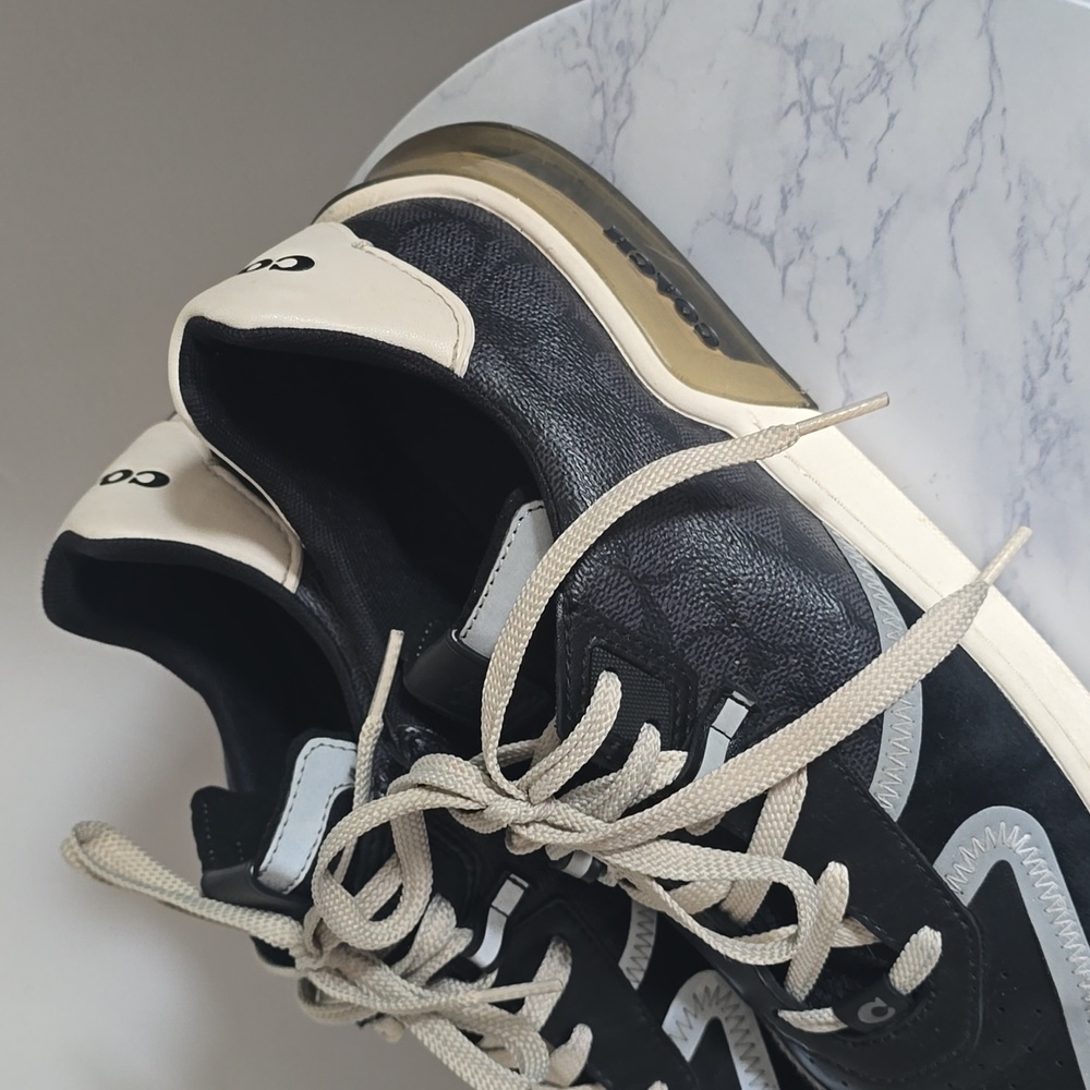 Coach 1941 Black Citysole Signature Court Sneakers - Picture 4 of 11